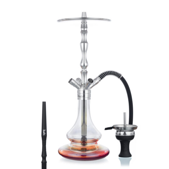 MVP500_Red-Fade_mz Aladin Hookah MVP500 - Shiny Red - Image 1