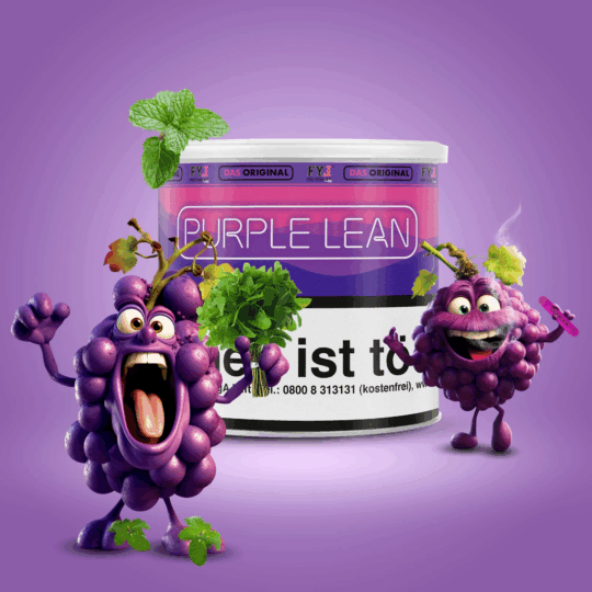 Hookain Tobacco Purple Lean Dry Base 70 гр. Тютюн за наргиле + 130гр. Глицерин - Image 1